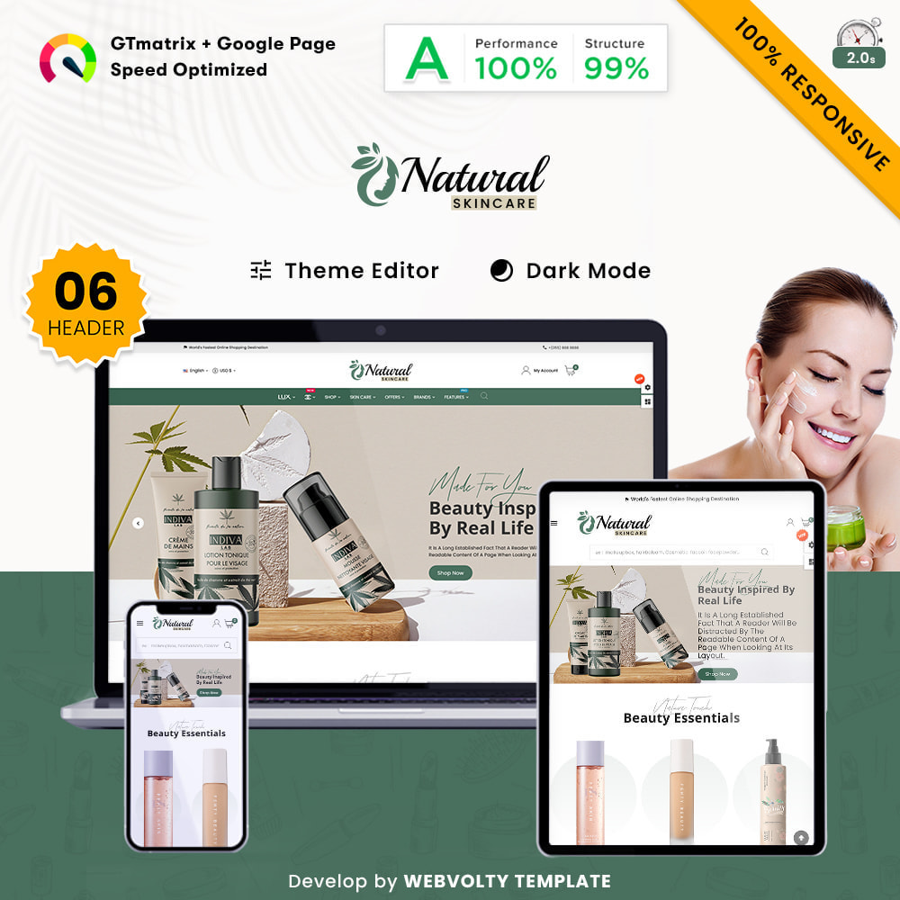 Natural Health Cosmetics Bio Skincare Big Mart Store