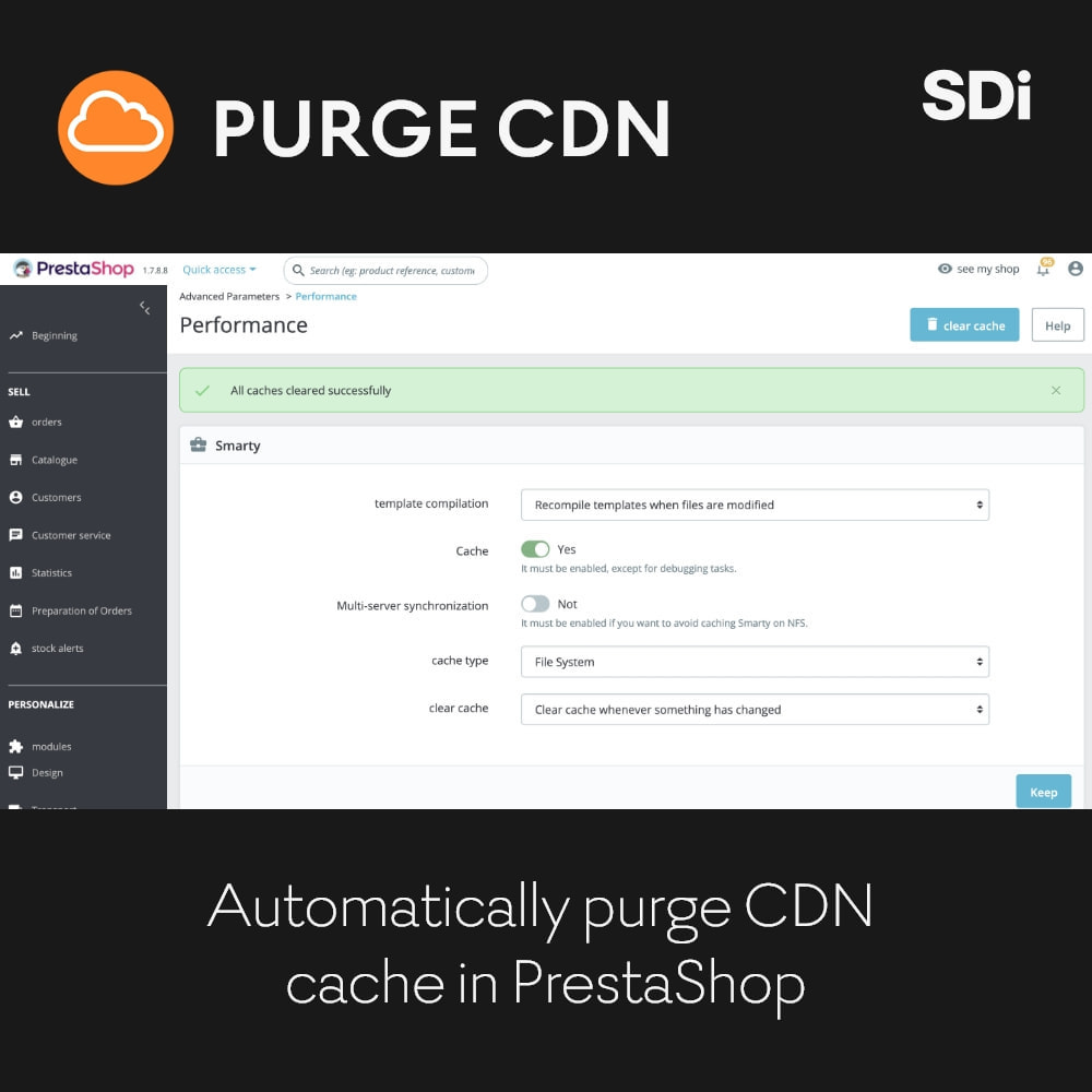 Cloudflare CDN purge cache