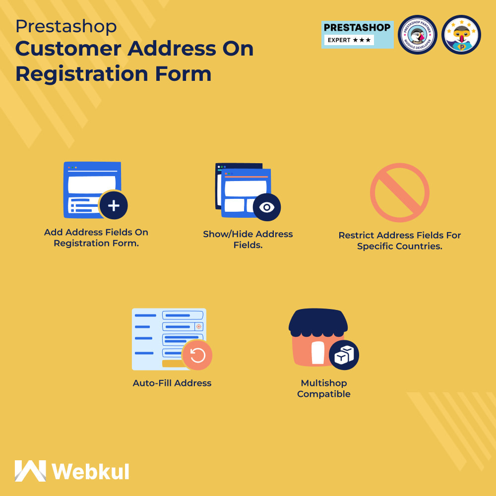 Customer Address on Registration Form