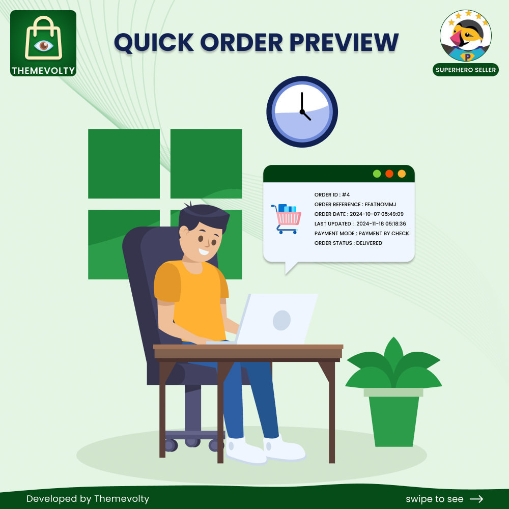 Quick Order Preview - Easy Navigation