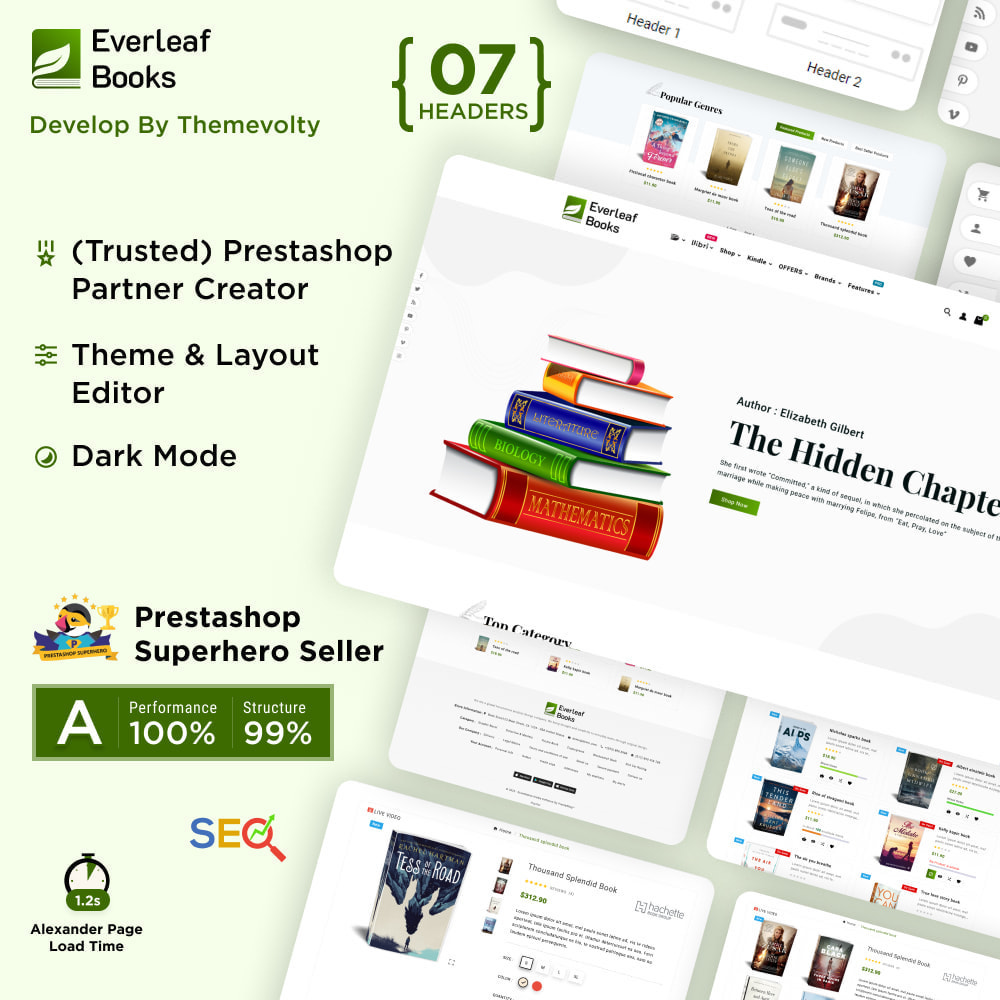 Everleaf Books Multipurpose Supper Store