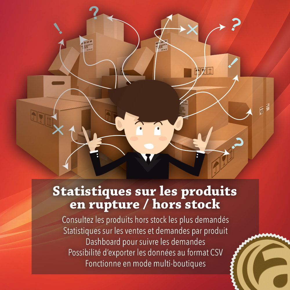 Statistiques sur les produits en rupture / hors stock