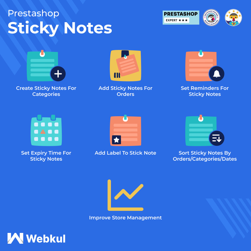 Sticky Notes for Orders and Categories
