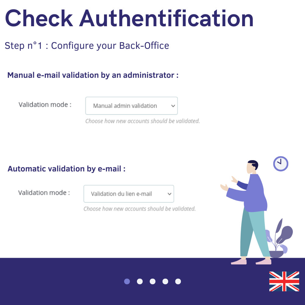 Check Authentification/validación de correo