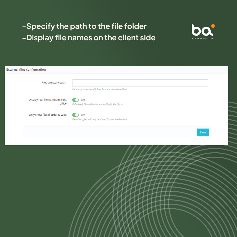 Attach external files to orders