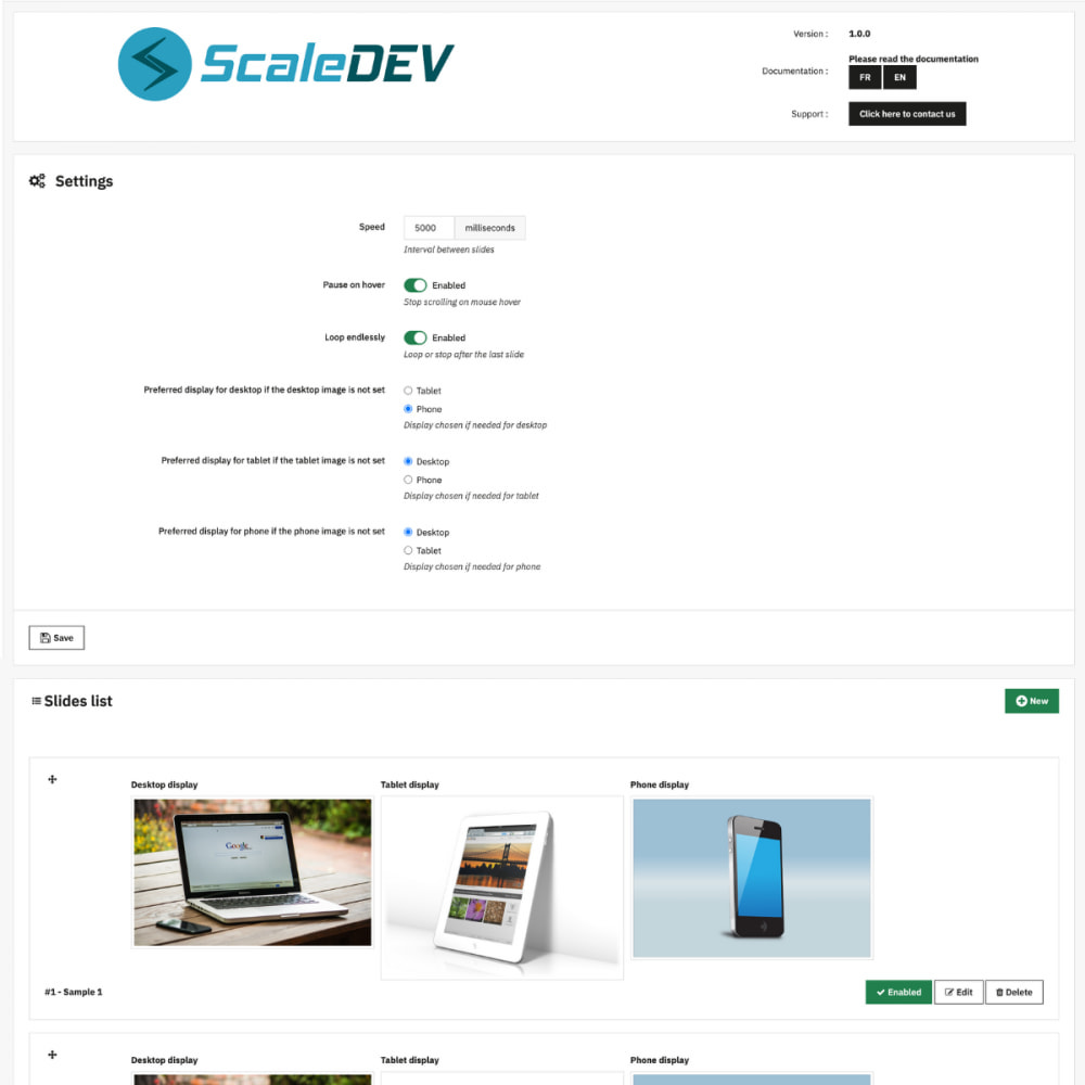 Responsive Slider Module