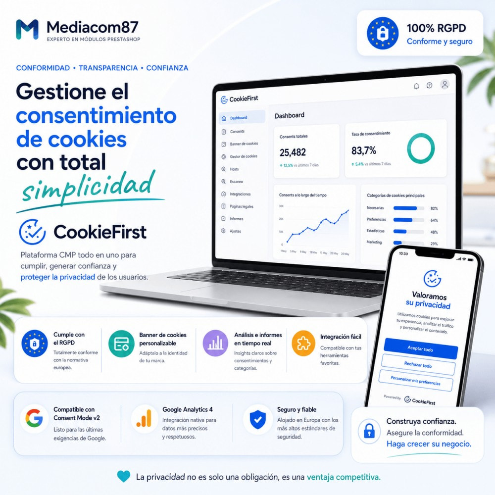 Cmp Cookies CMP CookieFirst - Gestión del consentimiento de cookies